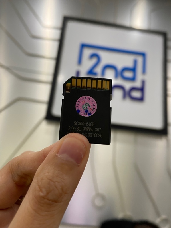 Thẻ nhớ SD Acer SC300 64GB - U3 UHS-I V30 160MB/S - Màu đen - Ngoại hình: 98% - Body