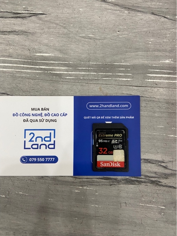 Thẻ nhớ SDHC SanDisk Extreme Pro 32GB 95Mb/s - Màu đen - Ngoại hình: 97% - Body