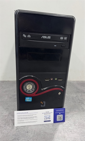 Thùng PC Asus - Main Asus H81M-K - i5 4670 - 4/256GB SSD , 240GB HDD sức khỏe kém - Nguồn NS350 300W - Màu đen - Ngoại hình 97% - Rỉ sét cổng kết nối , cổng usb trước chập chờn - Kèm nguồn