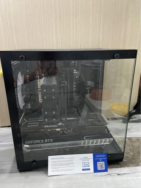 Thùng PC: B450M DS3H V3 - AMD Ryzem 5 5600 - NVIDIA GEFORCE RTX 3080 - Ram 16/500GB SSD - 2 Thanh Ram Kingston 8GB DDR4-3200 - Màu đen - Ngoại hình: 97% - Box
