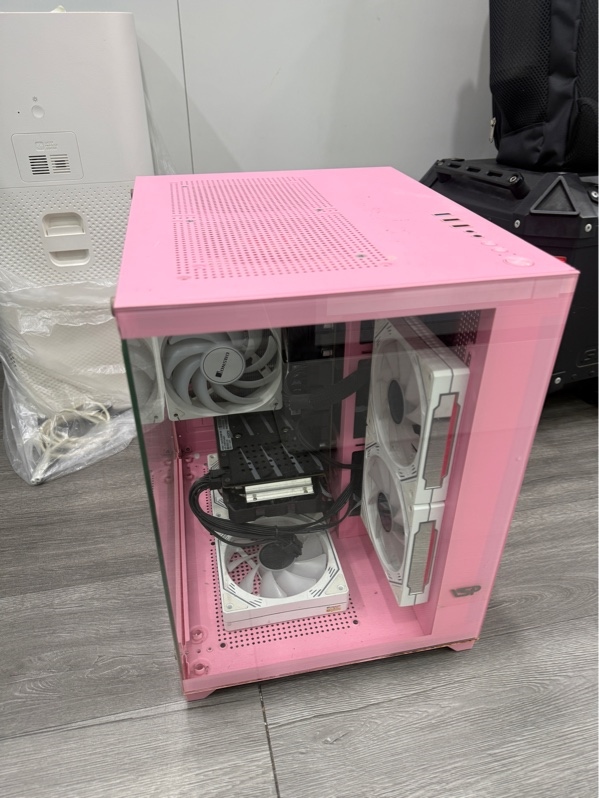 Thùng PC case VSP - main T-wolf H510 - tảng khí Cr-1000Evo - i5-10400F - card GeForce GTX 1660 Ti - ram 16gb/SSD 256Gb - Màu hồng - Ngoại hình 98% - Kèm nguồn