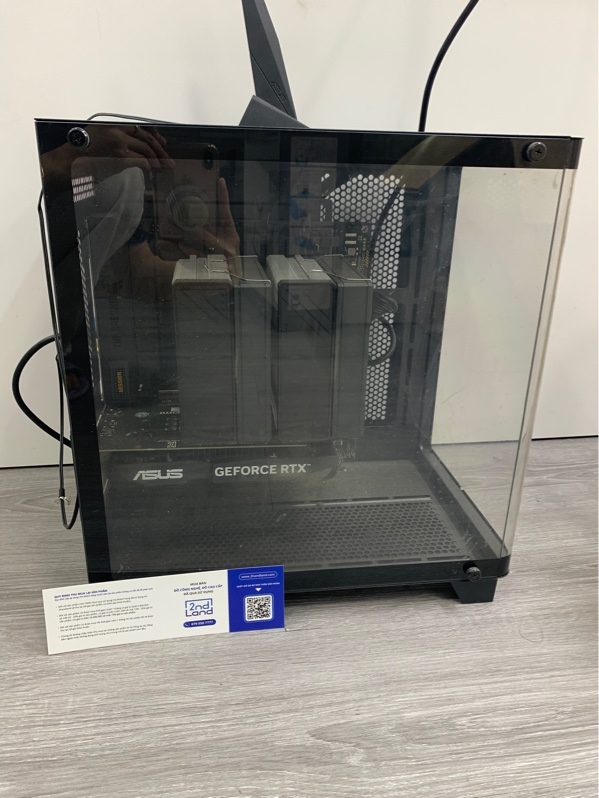 Thùng PC Magic GM-02 M-ATX - Mainboard Tuf gaming B760M Plus Wifi D4 - i5-12400F - Ram 8 DDR4, 500GB SSD/ 1TB SSD - Card màn hình Asus RTX 3050 6GB - Nguồn Mik S-Power 500 500W - Màu đen - Ngoại hình: 98% - Box