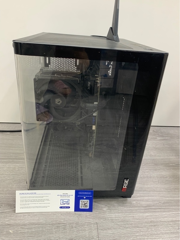 Thùng PC Magic GM-02 M-ATX - Mainboard Tuf gaming B760M Plus Wifi D4 - i5-12400F - Ram 8 DDR4, 500GB SSD/ 1TB SSD - Card màn hình Asus RTX 3050 6GB - Nguồn Mik S-Power 500 500W - Màu đen - Ngoại hình: 98% - Box