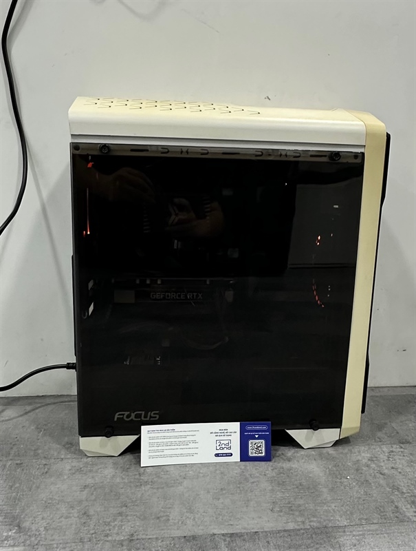 Thùng PC - Main Asrock z390extreme4 - i5 9400f/Card RTX2060 Super 8GB 16GB 2 thanh (1 thanh Corsair 1 thanh noname ) Ssd Kingston SNVS1000G 1TB - Nguồn Seasonic Focus Plus Gold 550W - Màu kem -NH:97%- Hư 1 quạt tản nhiệt, 1 cổng usb trên không nhận - Body