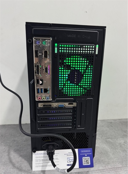 Thùng PC Main Asus H110M - i5 9100F/Card GTX Nvidia Gefore GTX 750 1GB - 8 Ram PC Kllisre/224 GB SSD sata - Nguồn 500W - Ngoại hình 98.5% - Kèm dây nguồn + HDMI + Receiver wifi 2