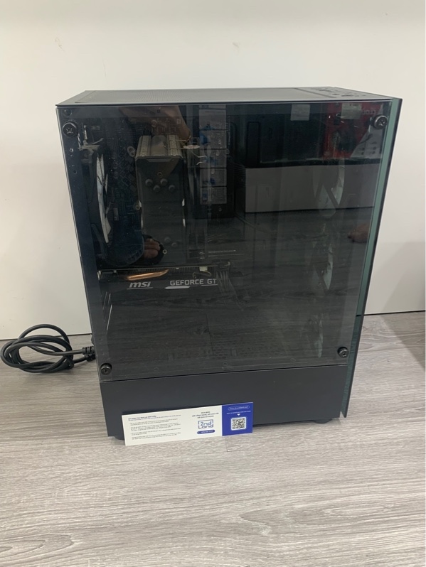 Thùng PC - Main board MSI H510M Pro-E (MS-7D23) - Core i3 10100F - MSI GTX 1660 Super 6GB - Ram X2 8GB DDR 4 Kingston Hyper Fury - Nguồn Silverstone 500w ST50F-ES230 80Plus - Ổ cứng SSD Samsung 500GB - Màu đen - Ngoại hình: 97% - Trầy body - Kèm nguồn