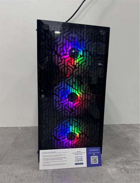 Thùng PC Main MSI B365M Pro VDH - i3 9100F - Card Asus GTX 1050ti 4gb - 8/120GB SSD, 512GB SSD - Nguồn Coolermaster GX Bronze 550W - Màu đen - Ngoại hình 97% - Mất nút nguồn , mất kính bên hông - Kèm nguồn 1