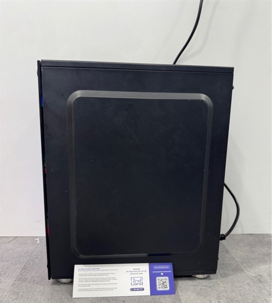 Thùng PC Main MSI B365M Pro VDH - i3 9100F - Card Asus GTX 1050ti 4gb - 8/120GB SSD, 512GB SSD - Nguồn Coolermaster GX Bronze 550W - Màu đen - Ngoại hình 97% - Mất nút nguồn , mất kính bên hông - Kèm nguồn 2