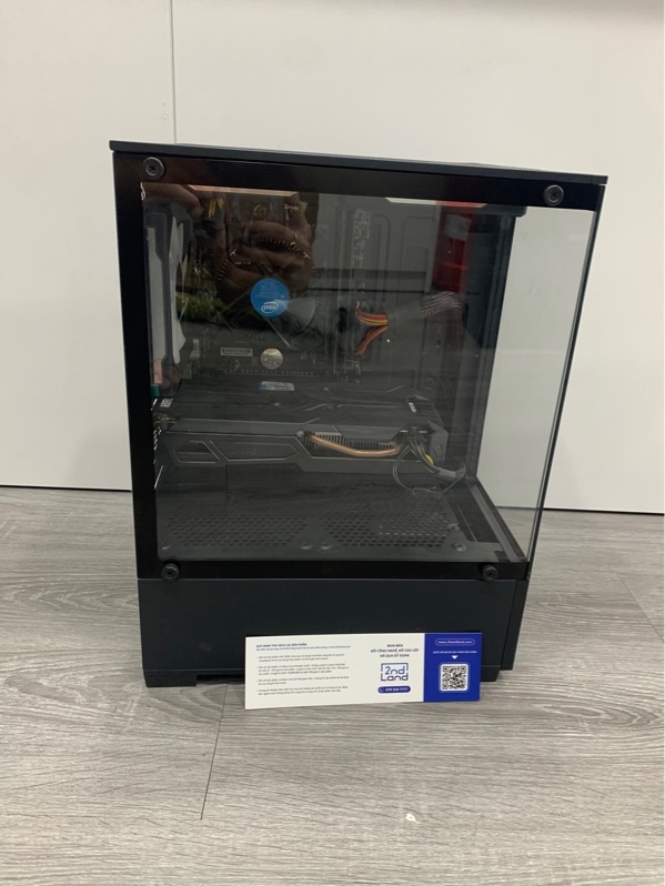 Thùng PC - Mainboard colorful B510m-K Pro - i3-7100 - Ram 8GB DDR4, 120GB SSD/ 500GB HDD (ổ cảnh báo) - GTX 1050 TI 4GB - Nguồn 300W - Màu đen - Ngoại hình: 98% - Kèm nguồn