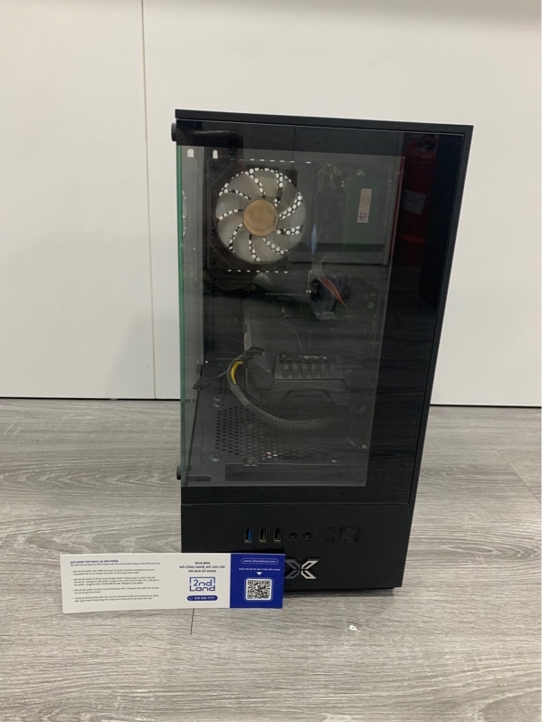 Thùng PC - Mainboard colorful B510m-K Pro - i3-7100 - Ram 8GB DDR4, 120GB SSD/ 500GB HDD (ổ cảnh báo) - GTX 1050 TI 4GB - Nguồn 300W - Màu đen - Ngoại hình: 98% - Kèm nguồn