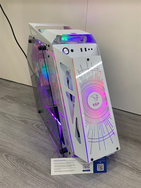 Thùng PC - Mainboard X99H - Intel Xeon E5-2676V3 - Ram 32gb DDR3 ,256gb SSD - GTX 950 2Gb - Nguồn 620W - Case VSP - Màu trắng - Ngoại hình: 98% - Body 1