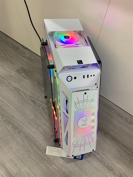 Thùng PC - Mainboard X99H - Intel Xeon E5-2676V3 - Ram 32gb DDR3 ,256gb SSD - GTX 950 2Gb - Nguồn 620W - Case VSP - Màu trắng - Ngoại hình: 98% - Body 2