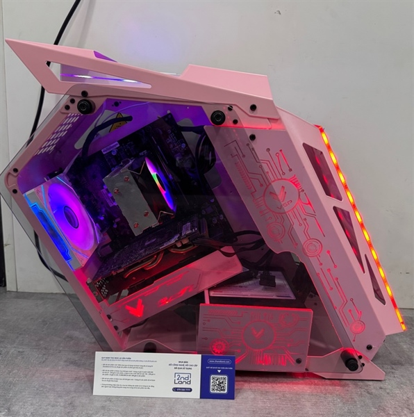 Thùng PC VSP E-rog es1 Main H110M e plus - i3 9100F 8/256gb ssd adata su650 Card zotac gtx 960 - Nguồn senna s600 550w - Màu hồng - Ngoại hình 97% - Kèm nguồn