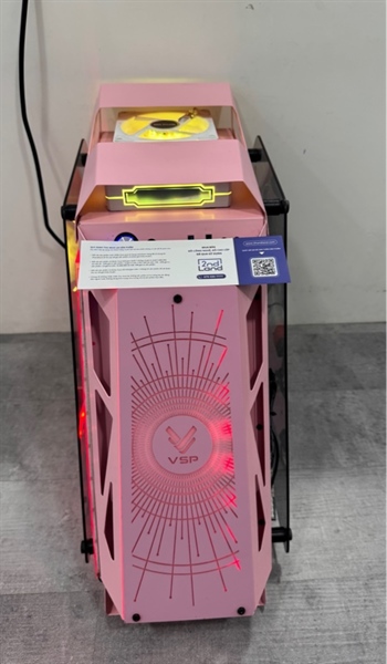 Thùng PC VSP E-rog es1 Main H110M e plus - i3 9100F 8/256gb ssd adata su650 Card zotac gtx 960 - Nguồn senna s600 550w - Màu hồng - Ngoại hình 97% - Kèm nguồn
