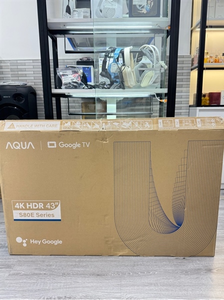 Tivi Aqua AQT43S80EUXQ Led 4K - 43 inch - Màu đen - Ngoại hình 98% - Fullbox