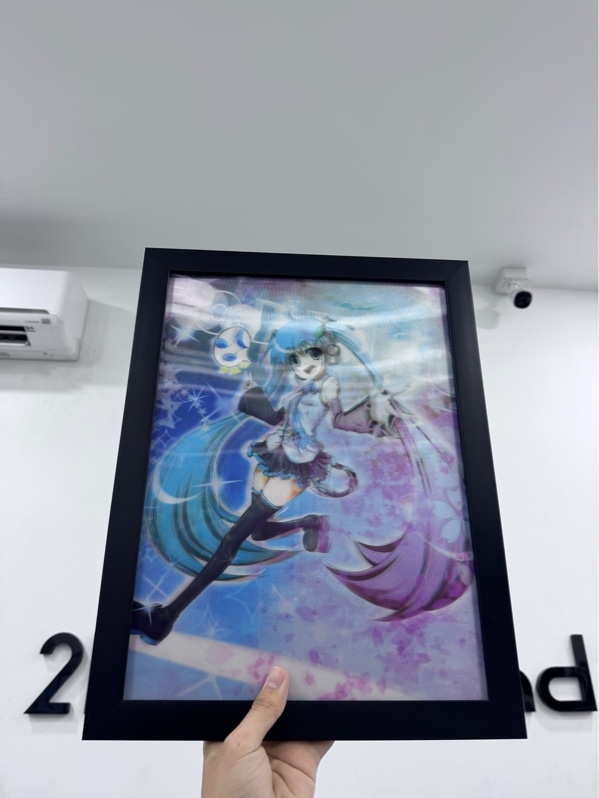 Tranh 3D Hatsune Miku Lenticular Poster - Ngoại hình 97% - khung trầy xước - Body