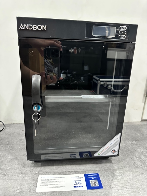 Tủ chống ẩm ANDBON AD-30S - Màu đen - Ngoại hình 98% - Kèm box