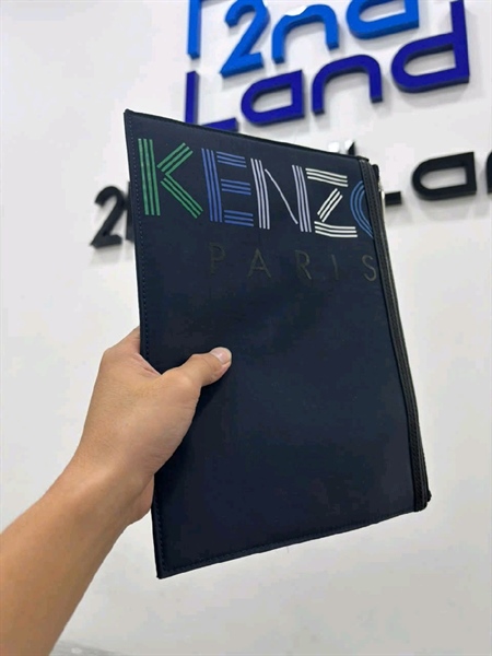 Túi Cloth Satchel Kenzo Blue iNcloth-38506030 - Màu đen - Ngoại hình 97% - Body 1