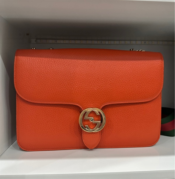 Túi Gucci GG Interlocking Bag - Màu: Cam - Mã: 510303520981