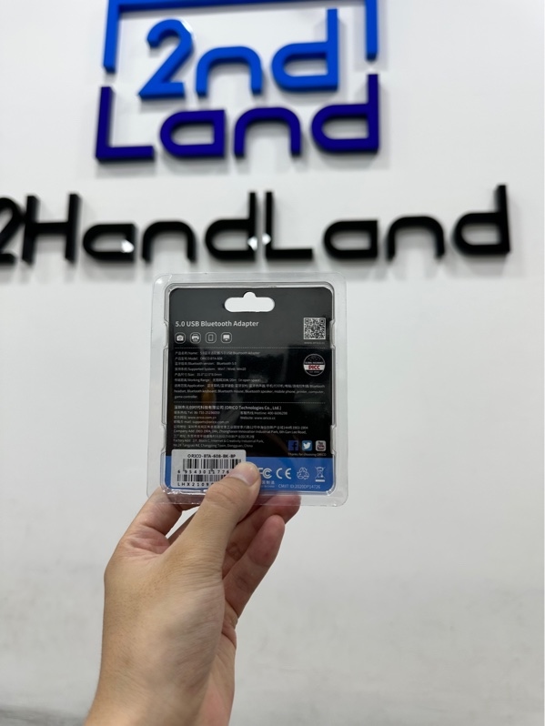 USB Bluetooth Adapter 5.0 ORICO BTA-608 - Màu đen - Ngoại hình 97% - Kèm box