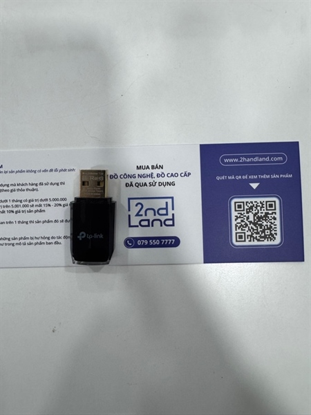 USB Wifi TP-Link AC600 Archer T2U Nano - Màu đen - Ngoại hình 97% - Hoạt động tốt mất nắp đậy - Body