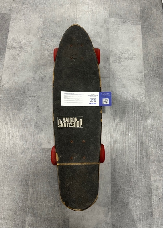 Ván trượt STOKE PUMPKIN GO SCOOT CRUISER COMPLETE 26" - Màu đen - Ngoại hình xấu - Trầy, tróc sơn, ốc sét - Body