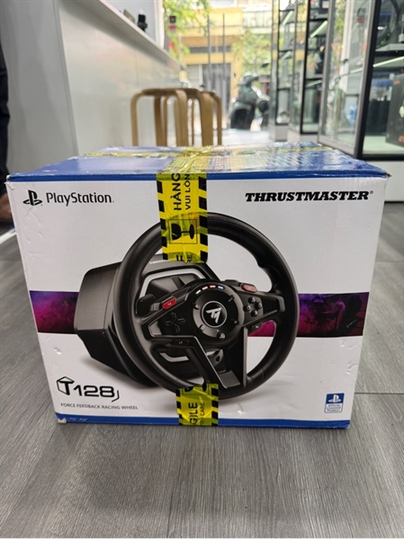 Vô lăng Thrustmaster T128 - Màu đen - Ngoại hình 98% - Kèm Box , 1 pedal , 1 đế kẹp
