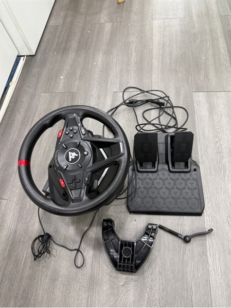 Vô lăng Thrustmaster T128 - Màu đen - Ngoại hình 98% - Kèm Box , 1 pedal , 1 đế kẹp 1