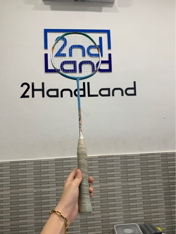 Vợt cầu lông England stroke 316 III - Màu xanh - Ngoại hình: 96% - Tróc sơn, rách lưới - Body