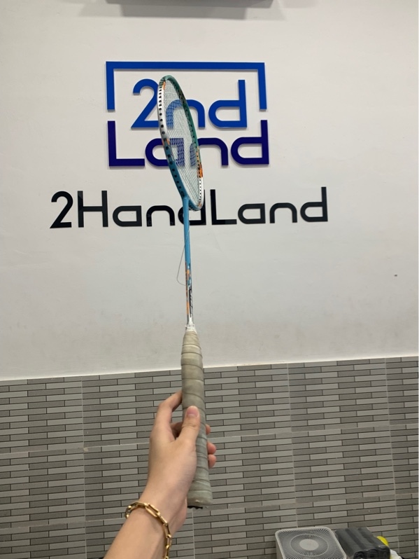 Vợt cầu lông England stroke 316 III - Màu xanh - Ngoại hình: 96% - Tróc sơn, rách lưới - Body