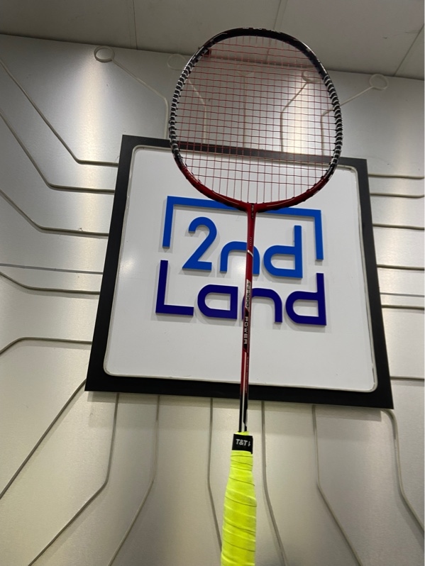 Vợt cầu lông Felet TJ 1000 Power - Màu đỏ đen - Ngoại hình: 98% - Đã thay dây 2 lần - Body