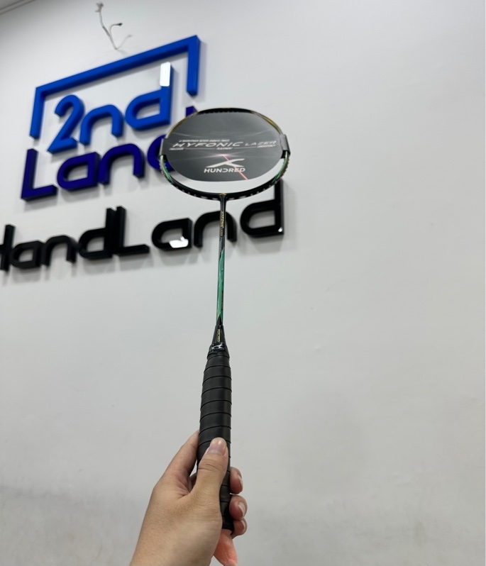 Vợt cầu lông Hundred Hyfonic Lazer - 5U - Màu đen - New chưa qua sử dụng