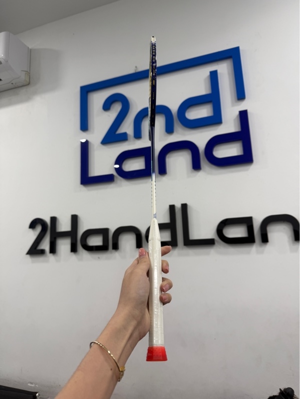 Vợt cầu lông Kuikma Lite BR 590 - Màu xanh - Ngoại hình 97.5% - trầy đầu vợt, tróc sơn nhẹ - Body