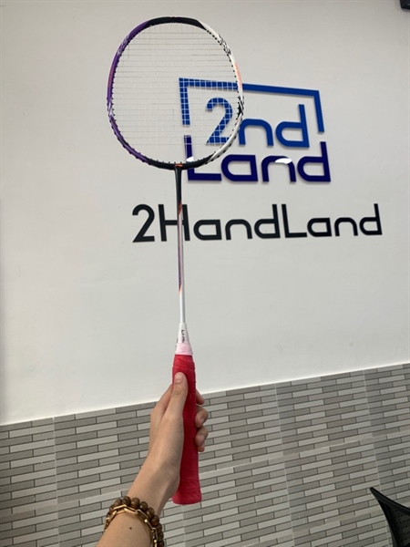 Vợt cầu lông Li-Ning Halbertec 5000 - Màu trắng tím - Ngoại hình: 98% - Body