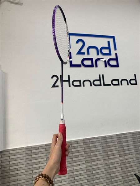 Vợt cầu lông Li-Ning Halbertec 5000 - Màu trắng tím - Ngoại hình: 98% - Body 1