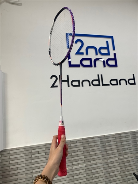 Vợt cầu lông Li-Ning Halbertec 5000 - Màu trắng tím - Ngoại hình: 98% - Body 2