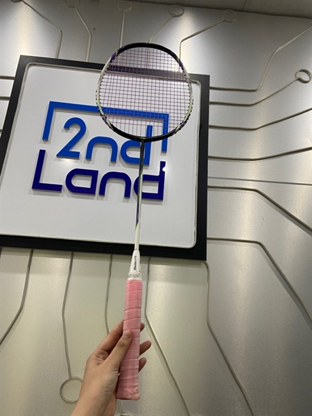 Vợt Cầu Lông Li-Ning Halberter Motor - Màu trắng - Ngoại hình: 98% - Thay dây 1 lần - Kèm túi