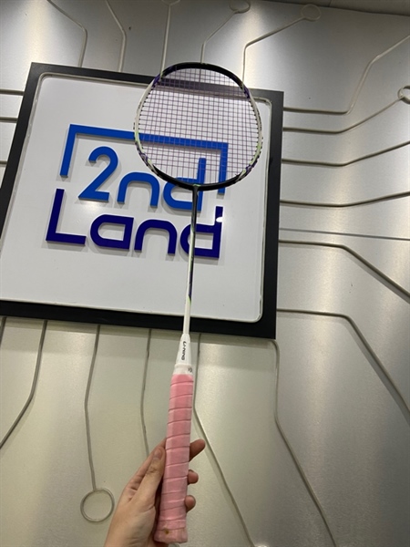 Vợt Cầu Lông Li-Ning Halberter Motor - Màu trắng - Ngoại hình: 98% - Thay dây 1 lần - Kèm túi 2