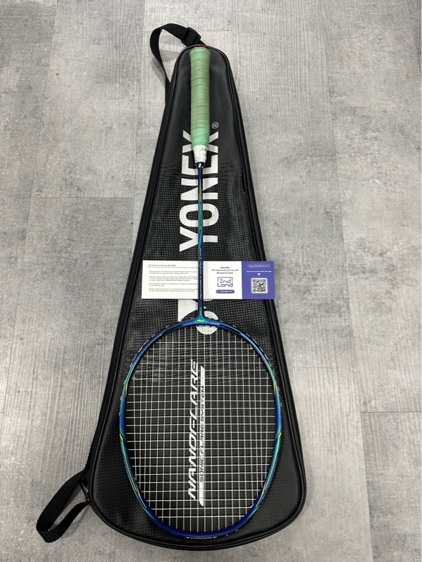 Vợt cầu lông Lining Aeronaut 6000 Control - Màu xanh - Ngoại hình 97% - Khung viền trầy, cấn bong sơn - Kèm túi