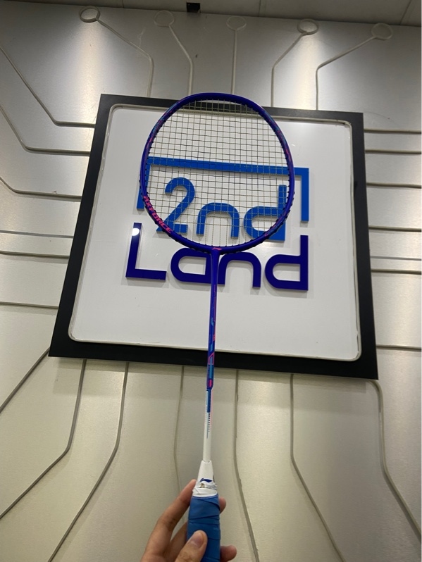 Vợt cầu lông Lining Axforce 20 - Màu xanh dương - Ngoại hình: 97% - Cước 2, trầy khung - Body