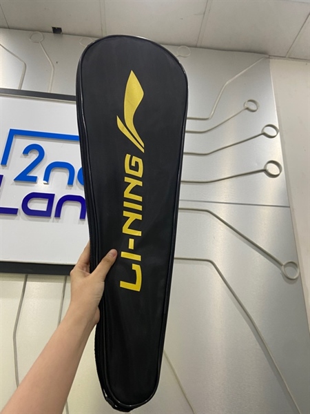 Vợt cầu lông Lining Axforce Cannon - Màu đen - Ngoại hình: 98% - Không cước (cước 2) - Kèm túi 3