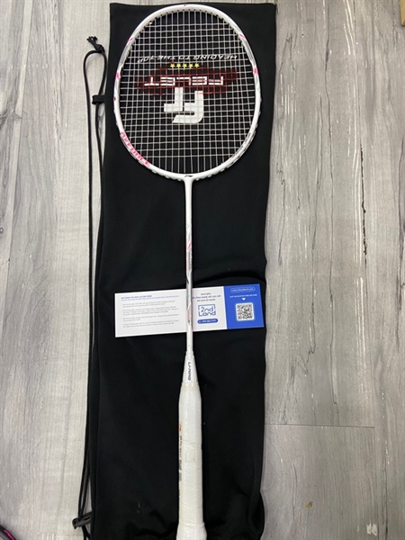 Vợt cầu lông Lining Axforce Cannon - Màu trắng - Ngoại hình: 97% - Trầy xước - Kèm túi