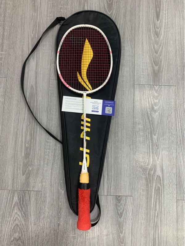 Vợt cầu lông Lining Axforce Canon - 4U - Màu trắng - Ngoại hình: 97% - Trầy khung - Kèm túi