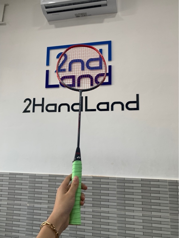 Vợt cầu lông Lining Calibar 300B - 4UG6 - Màu đen cam - Ngoại hình: 96% - Trầy khung