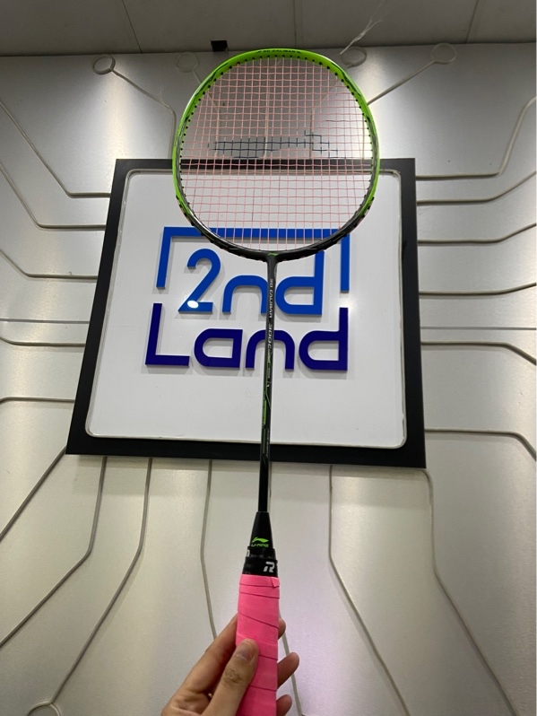 Vợt cầu lông Lining Calibar 300C - Màu đen xanh - Ngoại hình: 98% - Kèm túi