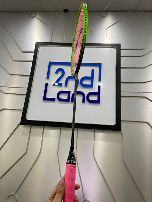 Vợt cầu lông Lining Calibar 300C - Màu đen xanh - Ngoại hình: 98% - Kèm túi