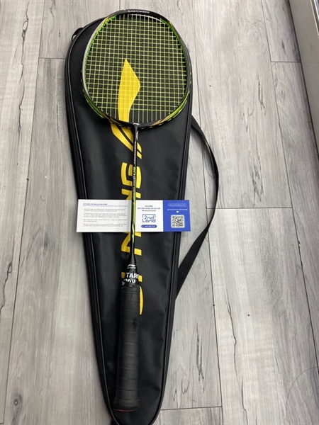 Vợt cầu lông Lining Turbo Charging 50D - Màu đen - Ngoại hình: 97% - Trầy khung - Kèm túi