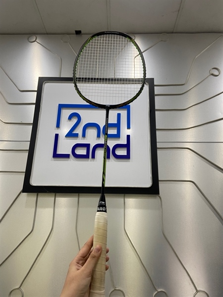 Vợt cầu lông Lining Turbo Charging 50D - Màu đen xanh lá - Ngoại hình: 98% - Chưa thay cước - Kèm túi