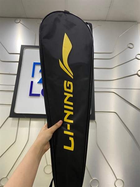 Vợt cầu lông Lining Turbo Charging 50D - Màu đen xanh lá - Ngoại hình: 98% - Chưa thay cước - Kèm túi 3