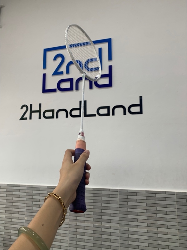 Vợt cầu lông Lining Windstorm 79S - Màu trắng - Ngoại hình: 97% - Trầy - Body